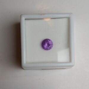 💜✨ Purple Simulated Zandrite Loose Faceted Gemstone 1.50 ct 8mm Round NWT